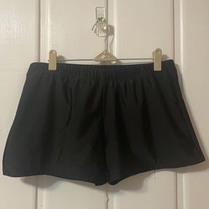Black swim shorts